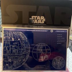 Starwars Death Star Blueprint .999 Silver 1 Oz 