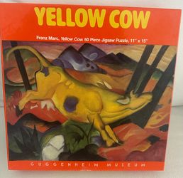 New Yellow cow puzzle by Franz Marc