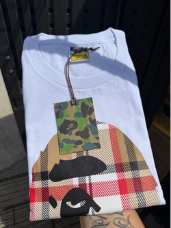 Bape x Burberryy White Tee 2XL