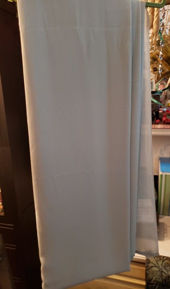 Extra Long Green Swag Curtain...or Polyester Fabric