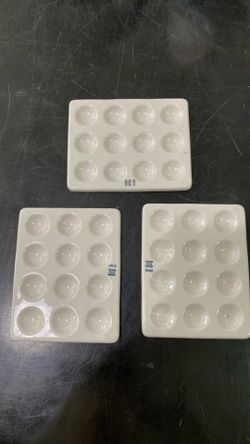 COORSTEK Ceramic Porcelain 12-well Depression Color Reaction Spot Plate 550-00 E-23