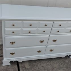 Beautiful White Vintage Dresser 