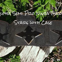 Set Of 3 Alpha Semi Pro  Ninja Throwing Stars
