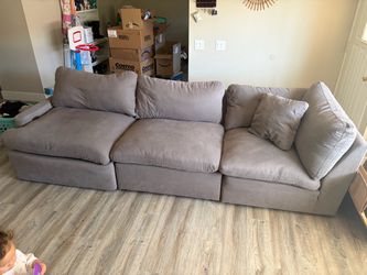 3-Piece Modular Cloud Sofa Sectional