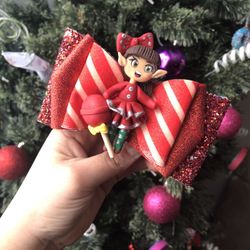 Christmas Hair Bow For Girls
