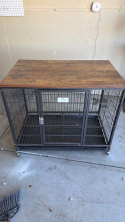 Dog crate.