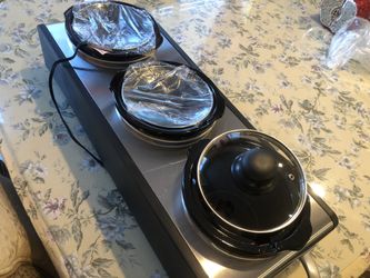 Triple slow cooker
