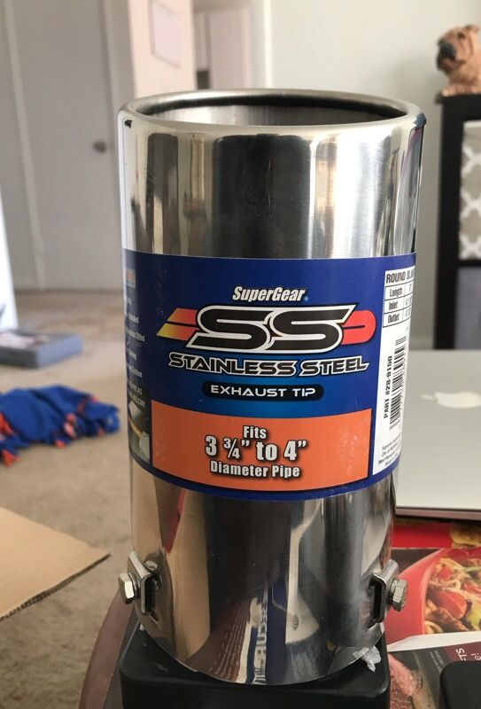SuperGear 4” stainless steal exhaust tip
