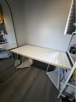 IKEA Lagkapten Table with Tillslag legs and Retro Chair