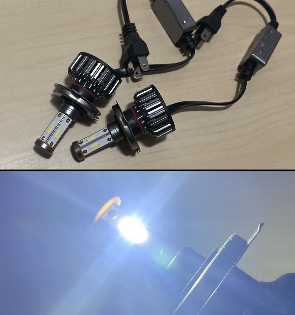 H4 6K Bright White 30000 Lumens LED Lights For $50