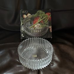 NEW Vintage Mikasa Diamond Fire Hostess Serving Bowl