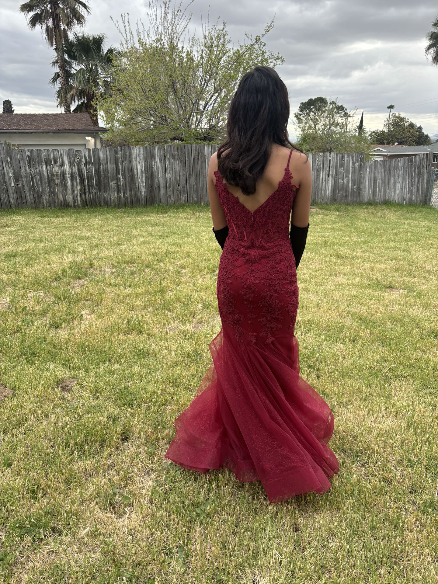 Wine Red Prom Dress 