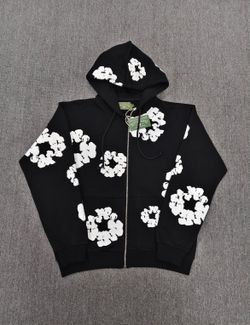 Zip up Denim tears hoodie