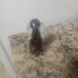Glass Dog Figurine