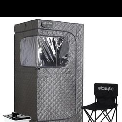 Willowybe Portable Steam Sauna With Chair,  Mat, Streamer And Remote