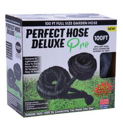 GardenJoy Expandable Water Hose 100ft (50ft × 2Pack) with 7 Function Spray Nozzle