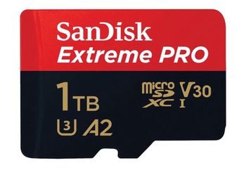 Sandisk 1TB Extreme Pro MicroSD Memory Card Class 10 UHS-I Card Includes Adapter