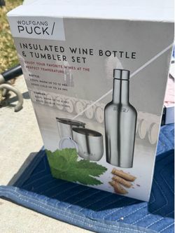 Insulated wine bottle and Tumblr set