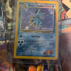 Pokémon TCG Misty’s Seadra Holographic Mint