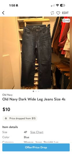 Lot of 5 pairs denim - sizes2/4 Banana Republic, Old Navy, Target