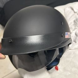ILM Motorcycle Half Shell Helmet with Visor