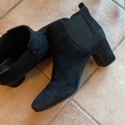 Anne Klein Suede Ankle Boots
