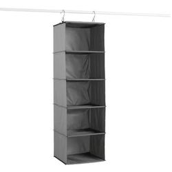 5 Pocket Hanging Fabric Shelf - 44 inch Height (44x12x12 inches)- New