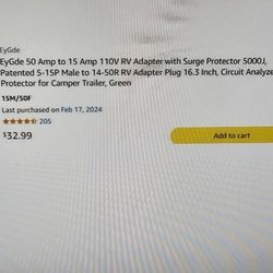 RV Surge Protectors Adapters And Extension Cord