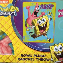 SpongeBob Baby Blanket40”X50” With Gift Box 