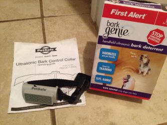 Bark genie and Bark control collar