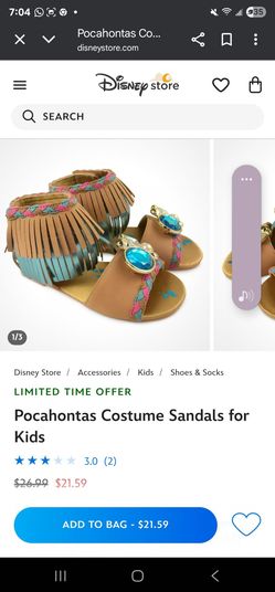 New Pocahontas shoes Halloween 11/12