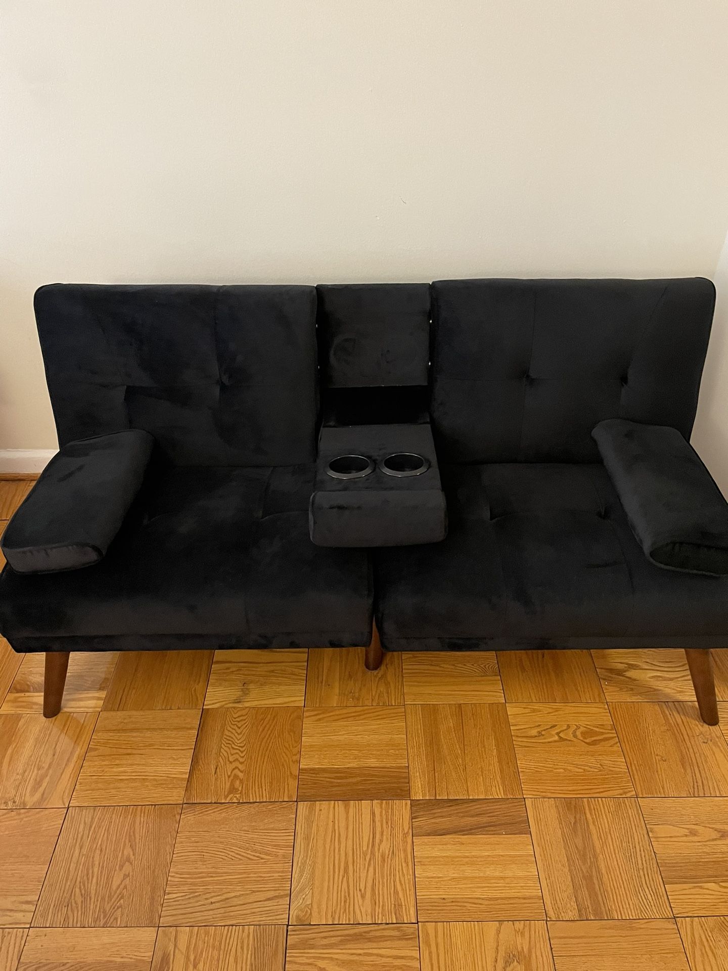 JAMFLY Futon Couch Sofa Bed Convertible, Small Sleeper Sofa Chair