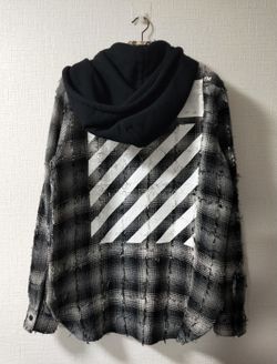 Off-White Flannel Distressed