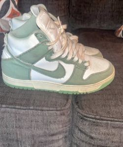 Nike Dunk High White Green Sneakers