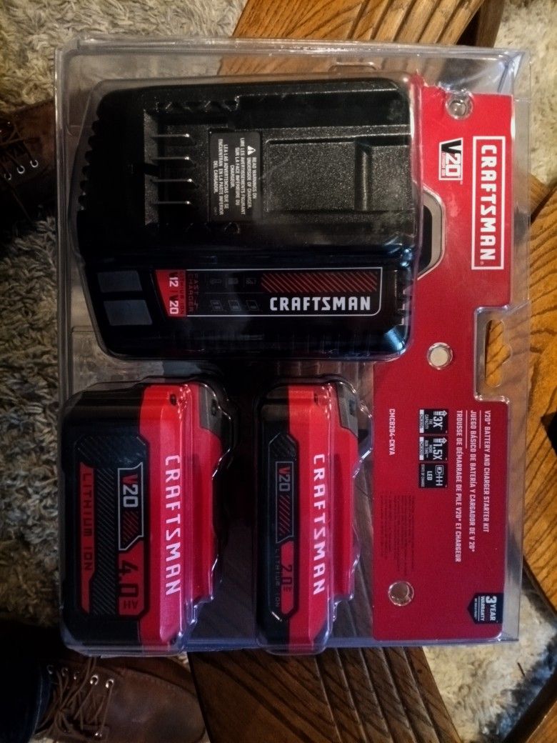 Craftsman V20 Battery Charger Starter Kit 