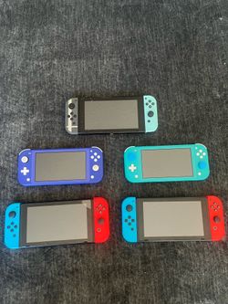 Lot of Nintendo Switch Consoles + Switch Lite + joycons / joy-cons / left right joy cons