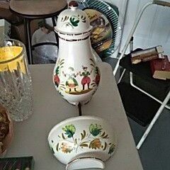 Lavabo Vintage Antique 1950's 3 Piece  Set