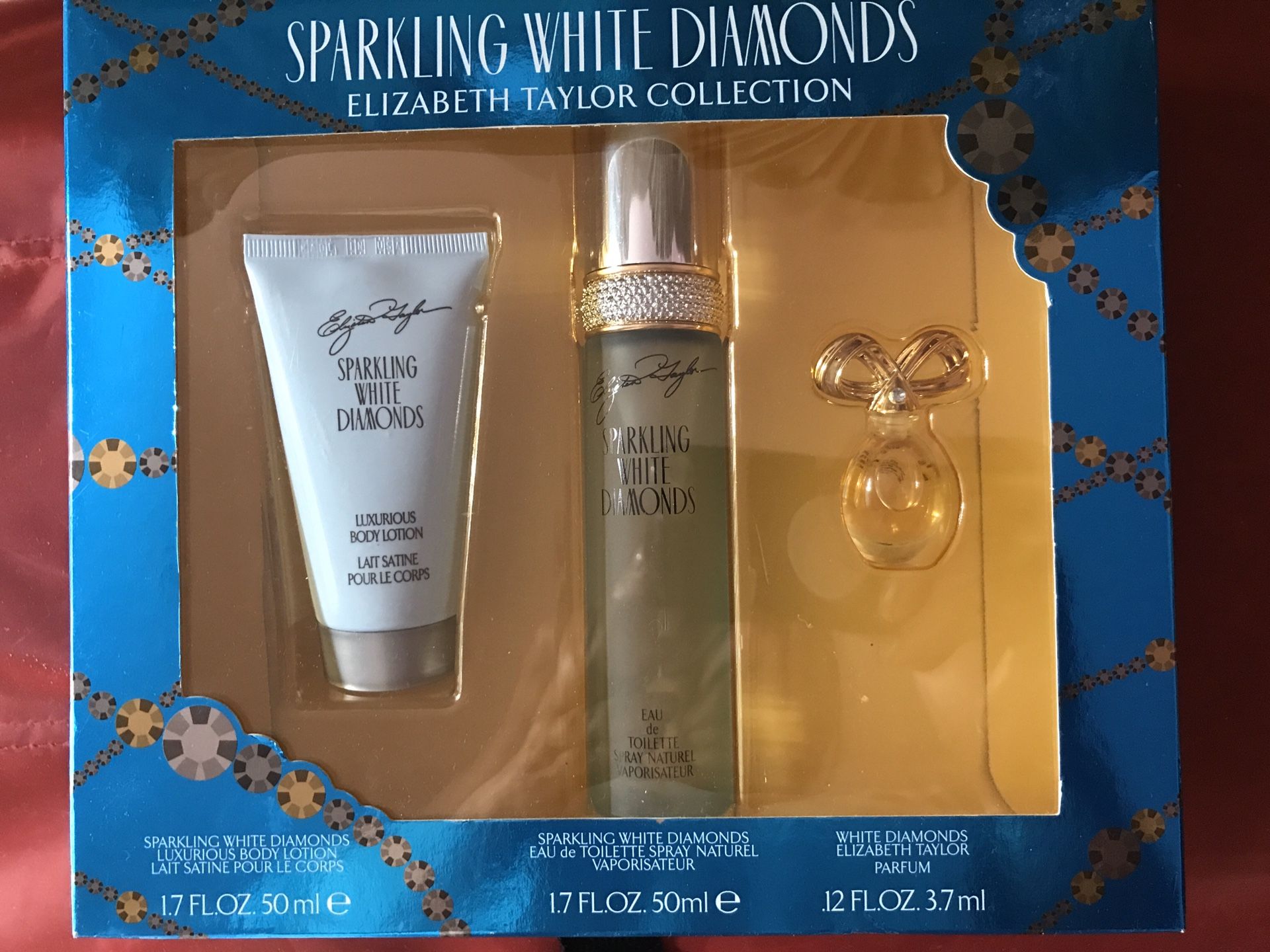 Elizabeth Taylor Brilliant White Diamonds Fragrance Gift Set for Women, 3 piece