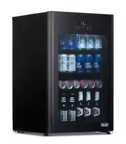 Beverage Froster 22 in. 125 (12 oz.) Can Freestanding Cooler Beverage Fridge Chills Down to 23° w/ Party and Turbo Mode