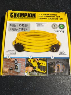 Champion 25’ generator cable