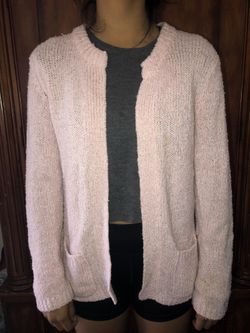 Pink Fuzzy Cardigan