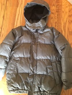 Old Navy jacket coat Olive Green boys medium winter coat