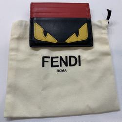 Fendi Monster Card Holder Leather 80973