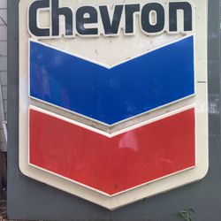CHEVRON gas station sign