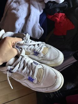 purple Metallic jordan 4s size 11