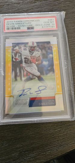 Devin Singletary psa10 only 50 copies
