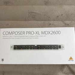 Behringer Mdx 2600 Microphone Preamp (OPEN BOX NEW!)