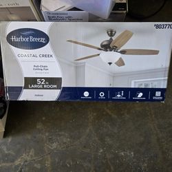 Harbor Breeze Coastal Creek 52-in Bronze with Toffee/cocoa Blades Ceiling Fan With Light 