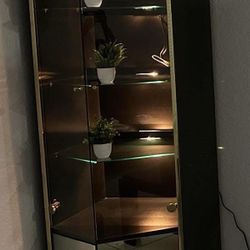 2 Wall Units With Lights For Storage 