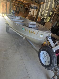 14ft aluminum boat 25HP